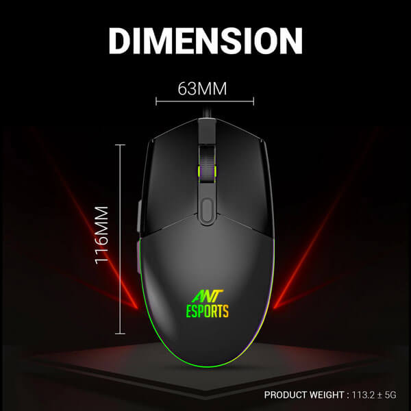 Ant Esports KM1600 Gaming Keyboard and Mouse Combo